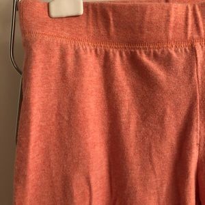 Peach fitted joggers